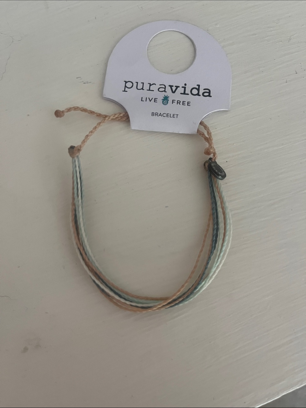 Pura Vida Multistrand Bracelet in Turquoise, Light Blue & Tan